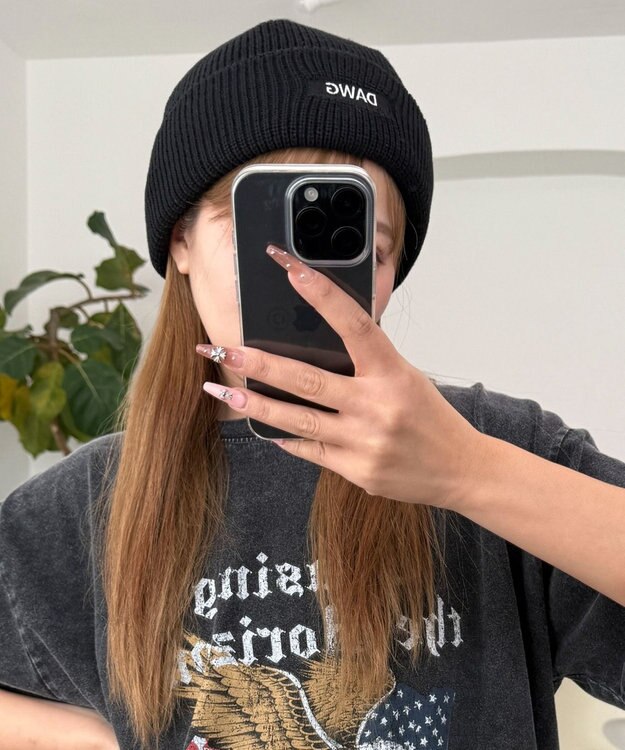 WEGO 【ユニセックス着用ITEM】ロゴショートビーニー ブラックその他