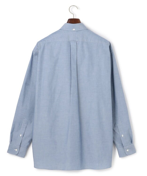 J.PRESS MEN 【AaronChang】【UNISEX】コットンダンガリー シャツ / B.D. / Baggy-Fit ブルー系
