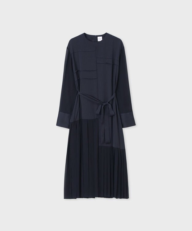 Paul Smith プリーツパネル オケージョン ワンピース ネイビー