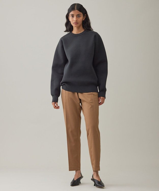 UNFILO MENS ウールライク テーパードパンツ ブラウン