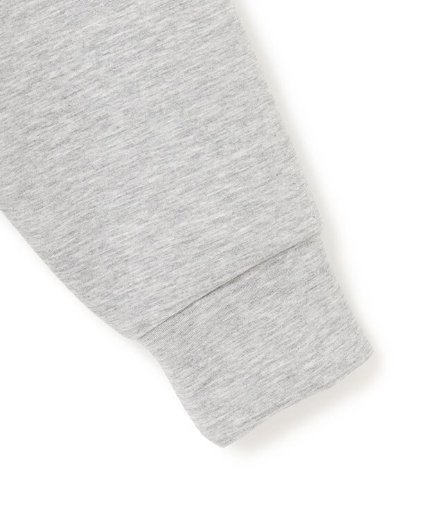 UNFILO L 【野呂佳代さん着用】BEAUTY FORM JERSEY バックZIPプルオーバー グレー