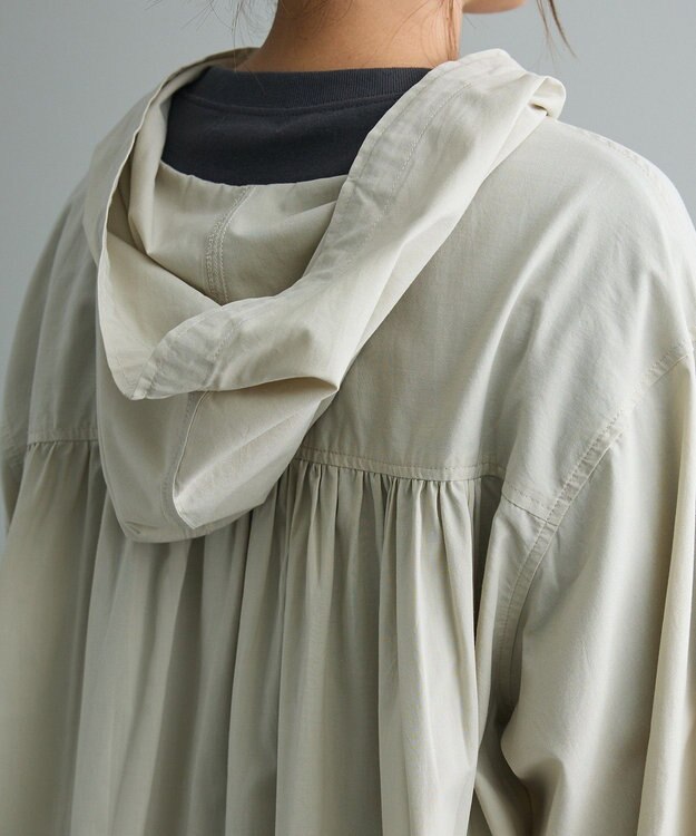 CRAFT STANDARD BOUTIQUE フーディーオーバーサイズシャツ Light Beige