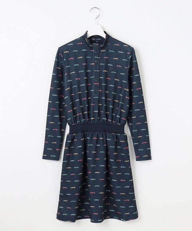 23区GOLF 【WOMEN】レーシングカープリント ワンピース ネイビー系5