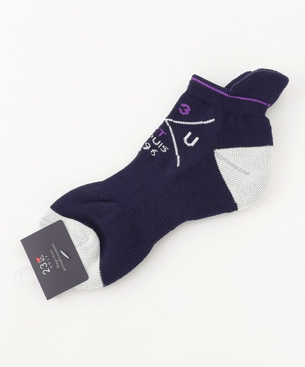 23区GOLF 【WOMEN】アンクルソックス ネイビー系
