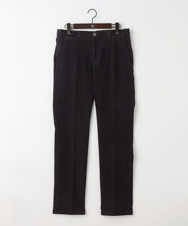 JOSEPH ABBOUD 【キングサイズ・裏起毛/ウエスト伸びる】オーガニックコットン2WAYストレッチカルゼ パンツ ブラック系