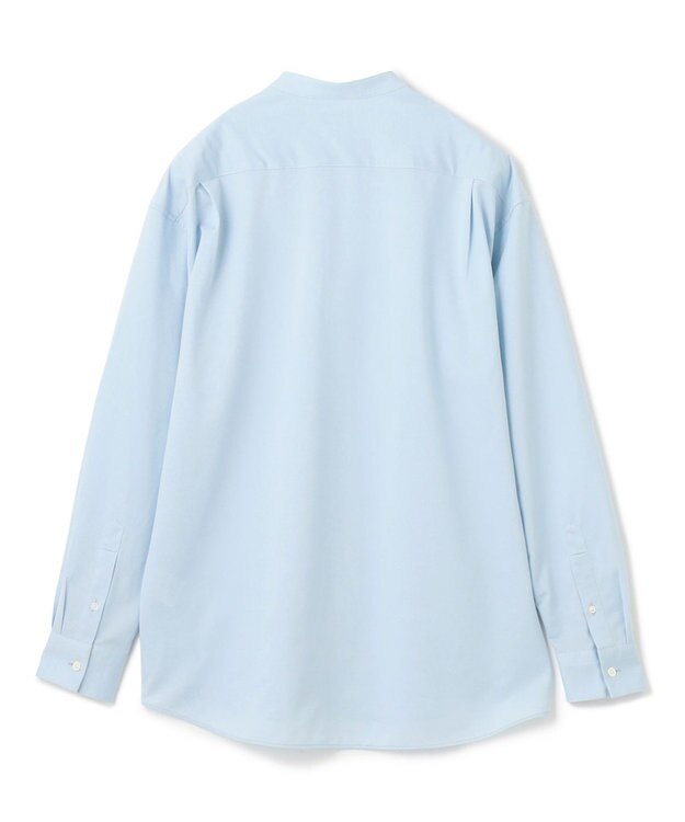 JOSEPH HOMME コンフォートクリアオックス　バンドカラーシャツ スカイブルー系