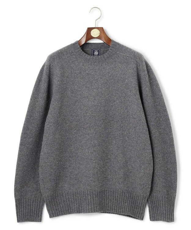 J.PRESS MEN 【J.PRESS ORIGINALS】【UNISEX】Shaggy Saddle Crew Neck Sweater グレー系