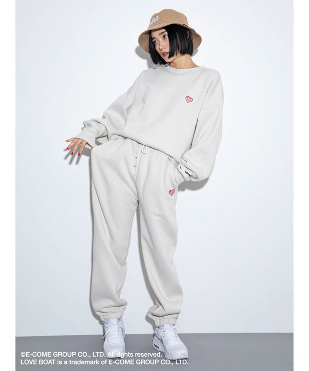 Green Parks ■別注　ＬＯＶＥ　ＢＯＡＴ　スウェットパンツ Ivory