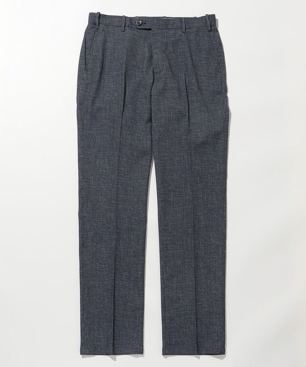 JOSEPH ABBOUD 清涼感【ウエストも伸びる!/弱撥水/イージーケア/軽量/ストレッチ】クールピケ パンツ ダルブルー系
