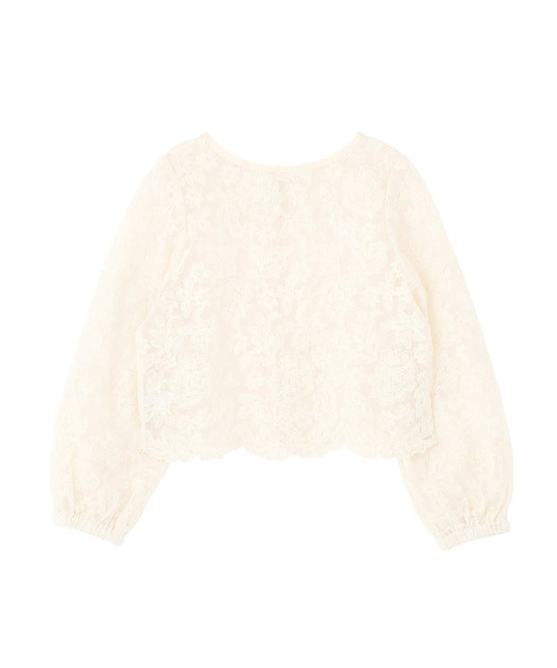 AMERICAN HOLIC 【前後2WAY】シアーレースブラウス Ivory