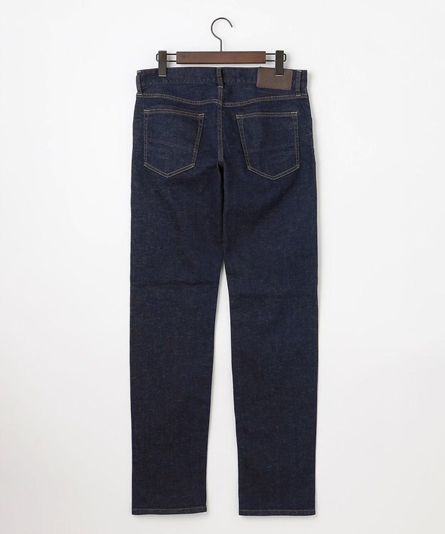 JOSEPH ABBOUD 夏デニム【麻混/薄めJAPANファブリック/ストレッチ】ライトオンスストレッチデニムパンツ ネイビー系