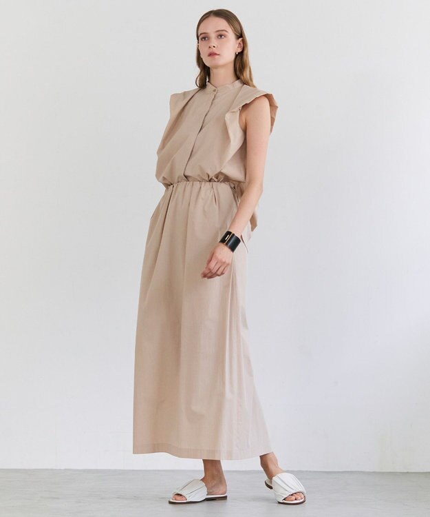 BEIGE， MALLOW / コットンタック バルーンスリーブブラウス Beige