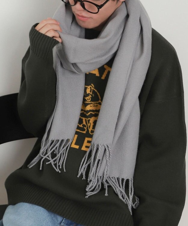 WEGO 【マフラー】大判ストール グレー