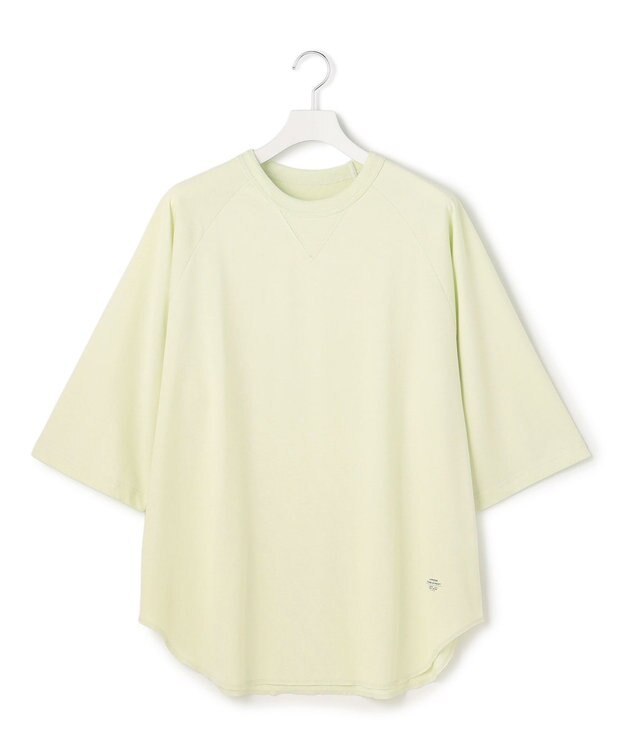 J.PRESS YORK STREET 【UNISEX】接触冷感 ラグランスリーブTシャツ ライトグリーン系