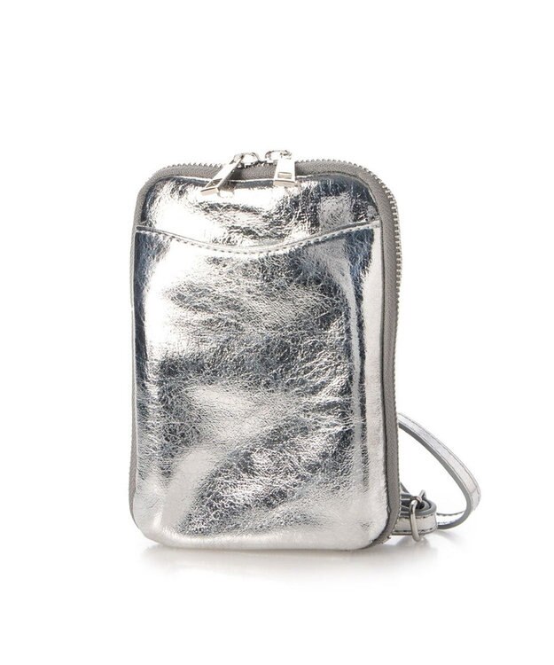 UNBILLION cachecache メタリックマルチミニショルダー シルバー