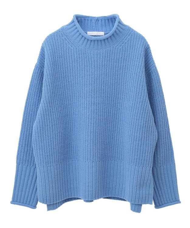 Green Parks ｍｏｋｏモールモックネックニットプルオーバー Blue