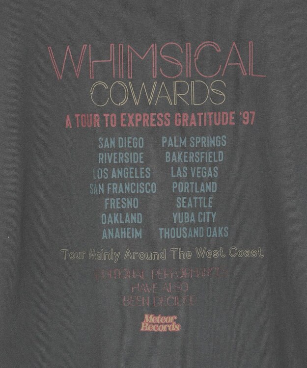 AMERICAN HOLIC 【選べる丈】ツアーロゴ加工Tワンピース Charcoal Gray