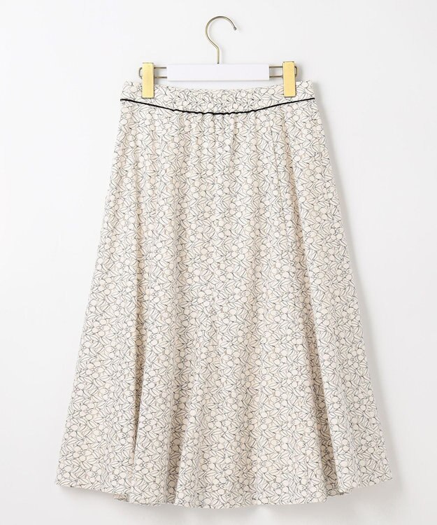 ANY SIS 【洗える】コードレースフレア スカート アイボリベース