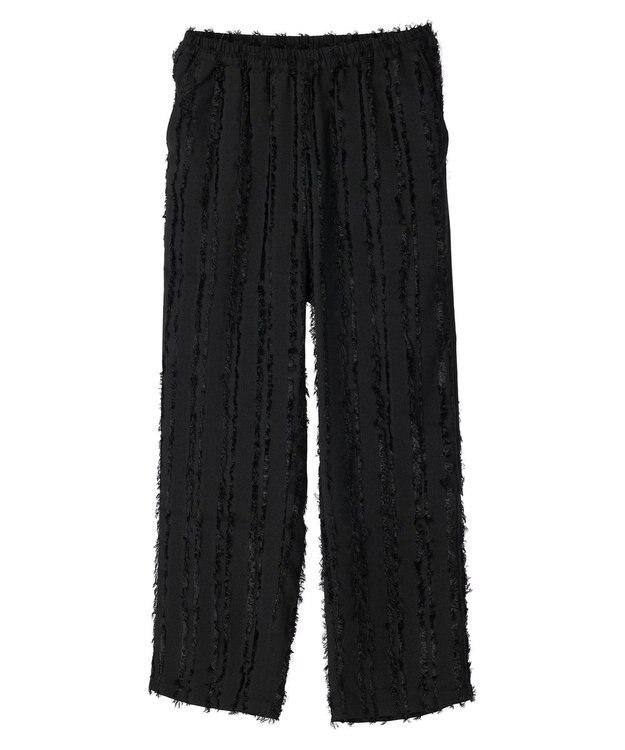 Green Parks ・ＳＵＧＡＲ　ＳＰＯＯＮ　フリンジジャカードパンツ Black