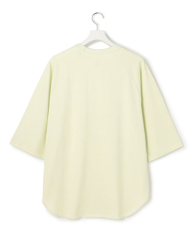 J.PRESS YORK STREET 【UNISEX】接触冷感 ラグランスリーブTシャツ ライトグリーン系