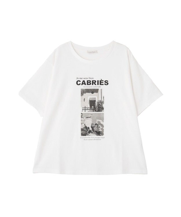 Green Parks アソート柄フォトＴシャツ Off White