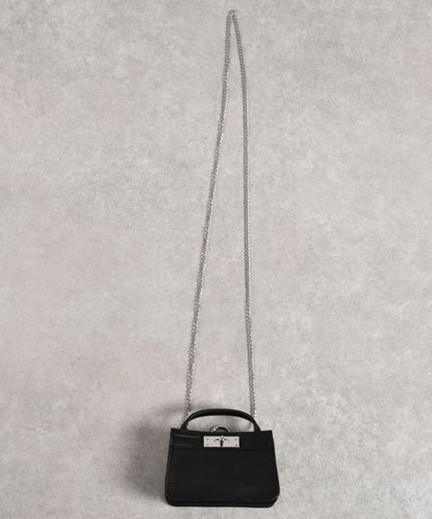 LA BAGAGERIE 【MONICA】マイクロチェーンバッグ ブラック