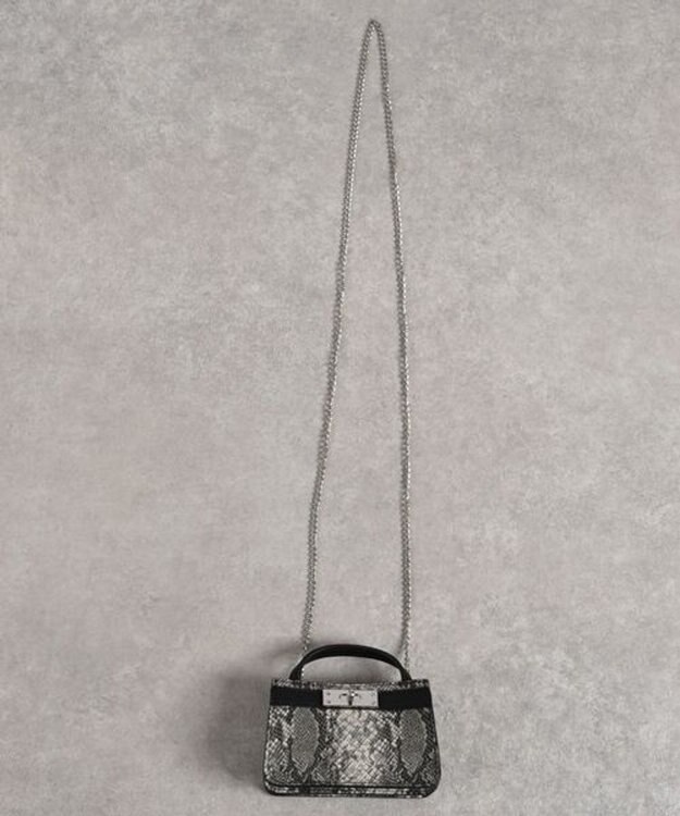 LA BAGAGERIE 【MONICA】マイクロチェーンバッグ グレー