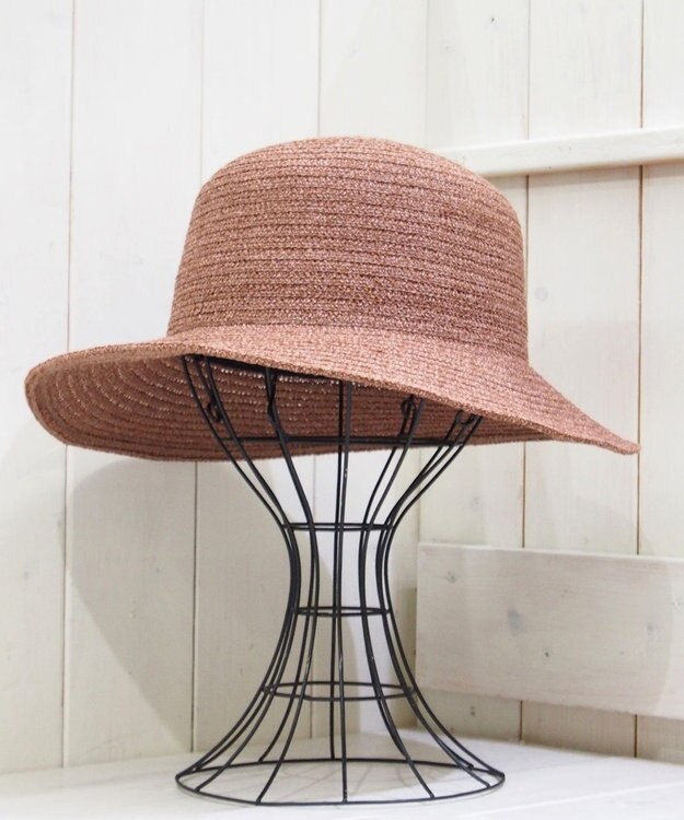 石田製帽 美濃和紙 × コットンブレード ウォッシャブルクロッシェ ハット ライトブラウン