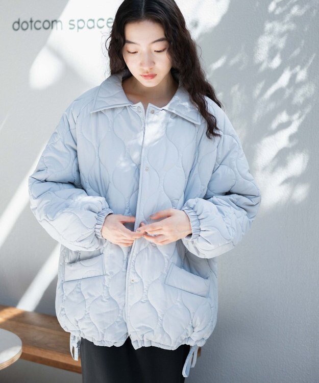 WEGO キルティングブルゾン ライトグレー