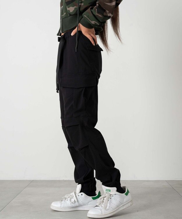 WEGO 【KIDS/ユニセックス着用ITEM】ストレッチベイカーパンツ（JUNIOR） ブラック