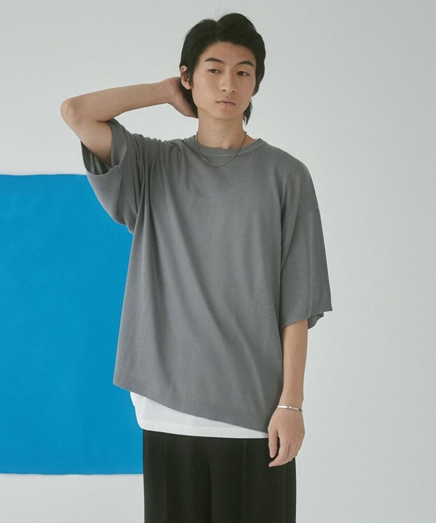 WEGO アンサンブルニットPO（SS） ライトグレー