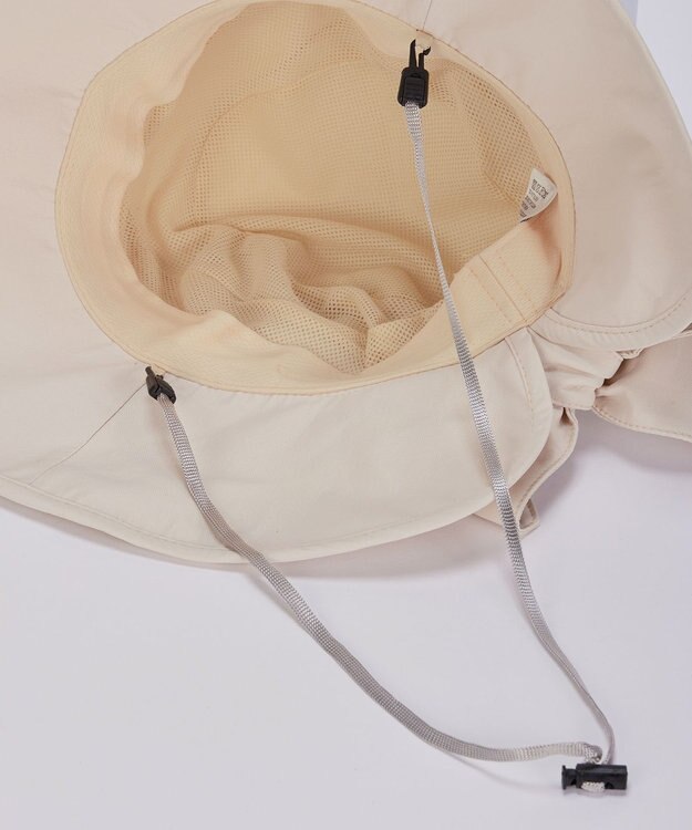 Tiaclasse 後ろリボンつば広ハット アイボリー
