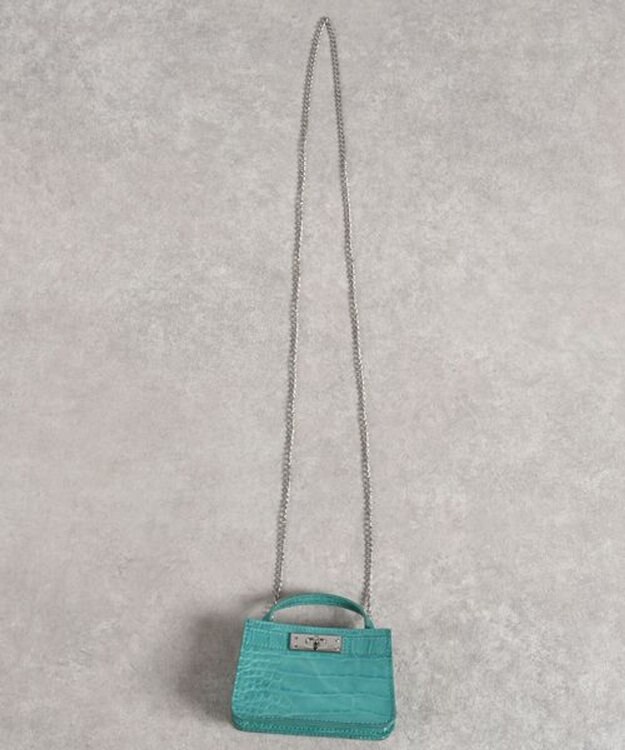 LA BAGAGERIE 【MONICA】マイクロチェーンバッグ ブルー