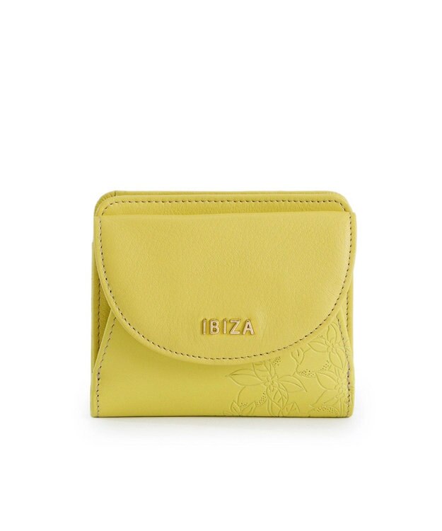 IBIZA リモーネス　ＢＯＸコインケース付き折り財布 薄黄色