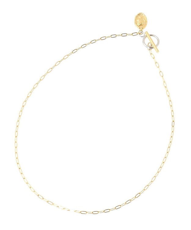 AMERICAN HOLIC ステンレスコインマンテルネックレス Gold