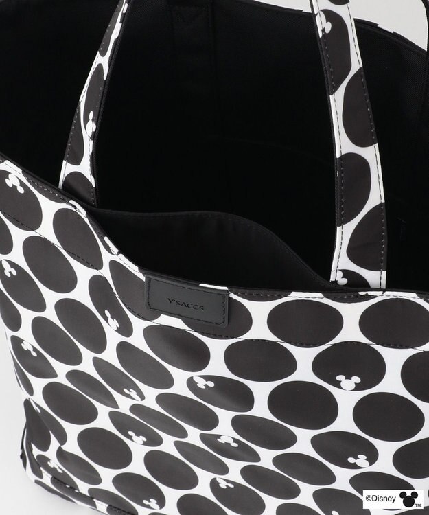 Y'SACCS 【Disney Collection】シルエットプリントトートバッグ　Lサイズ ブラック