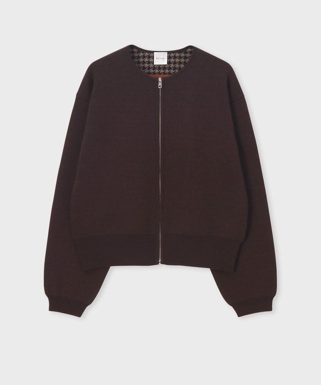 Paul Smith ダブルフェイス ジップアップ ジャケット チョコレートブラウン
