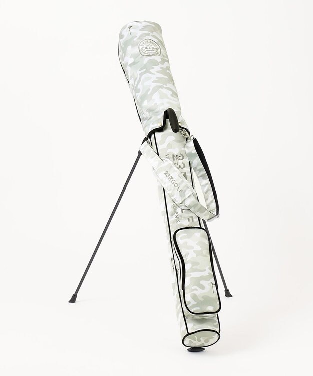 23区GOLF 【UNISEX】カモフラ柄 セルフスタンド ホワイト系5