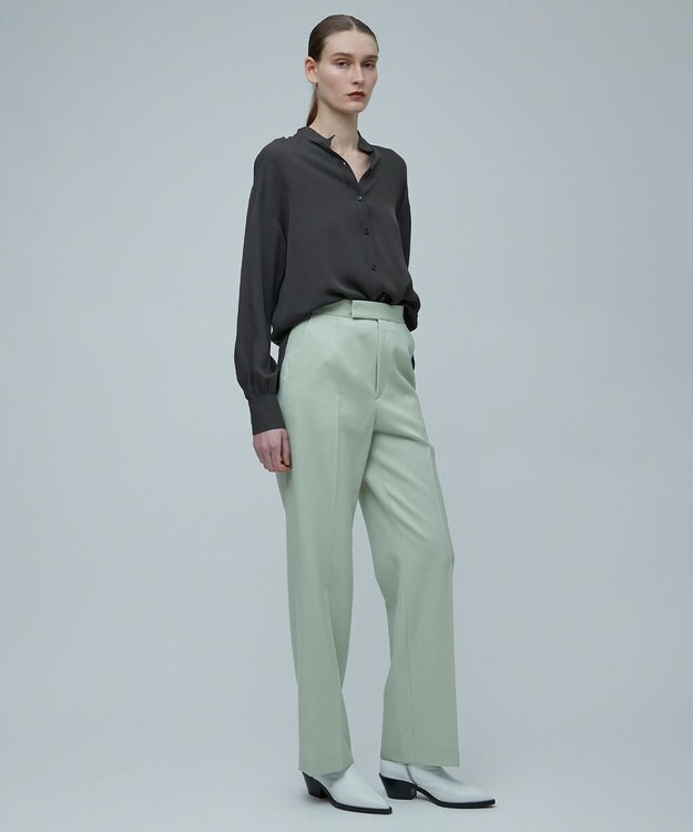 BEIGE， BRISSAC / スタンドカラーブラウス C.Gray