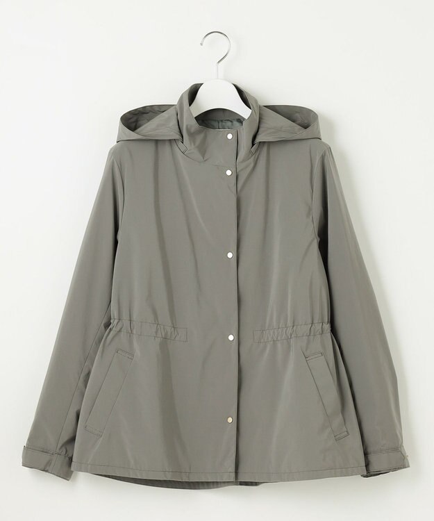 J.PRESS LADIES L 【洗える・撥水】Artirosa フーデッド コート モカグレー系