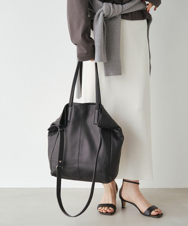 russet 【2025AW新作】《WEB限定》レザー2WAYトートバッグ(CE-1584-WEB) Black