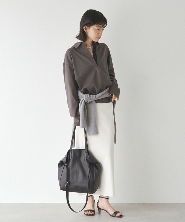 russet 【2025AW新作】《WEB限定》レザー2WAYトートバッグ(CE-1584-WEB) Black