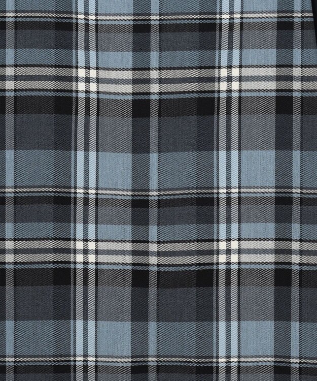 J.PRESS LADIES 【洗える】テトロンレーヨン/ウール milledタータン スカート ブルーチェック系