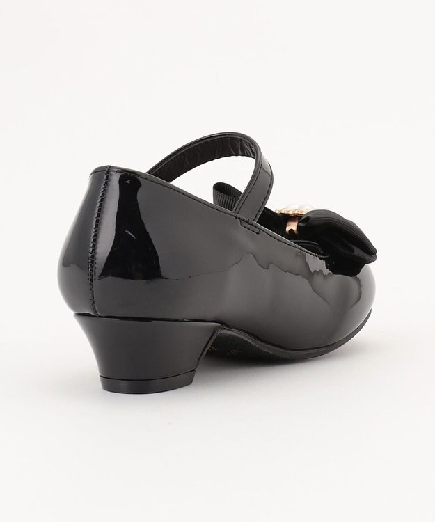 ANY KIDS エナメルヒールパンプス ブラック