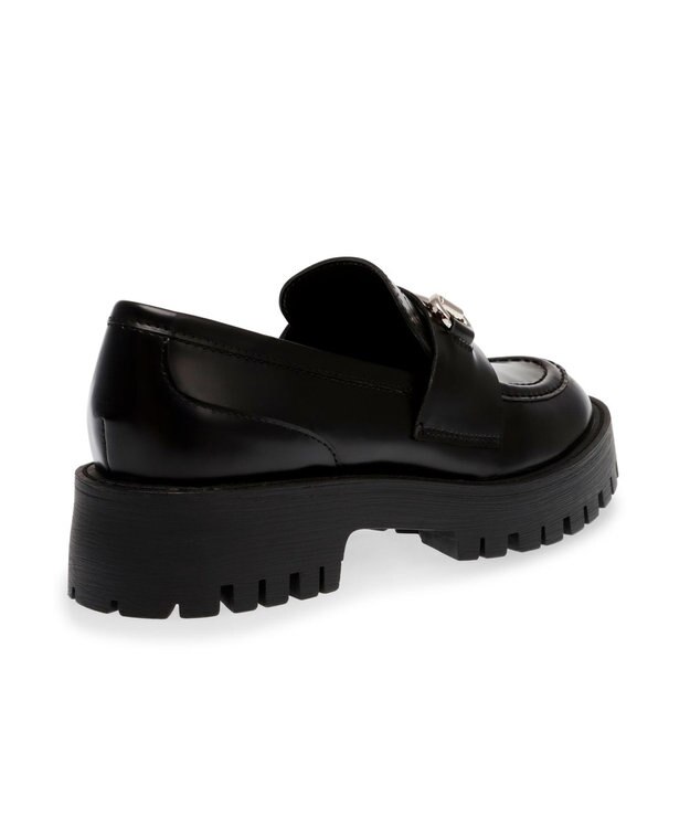 STEVE MADDEN LANDO-CN ビット付き厚底ローファー ブラック