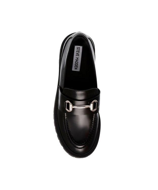 STEVE MADDEN LANDO-CN ビット付き厚底ローファー ブラック