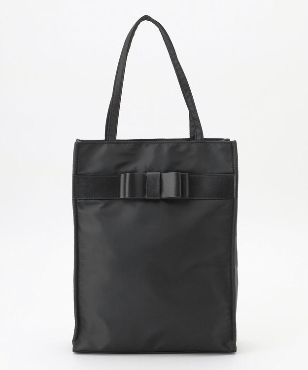 ANY 【A4サイズ収納可】縦型リボンサブトートバッグ ブラック