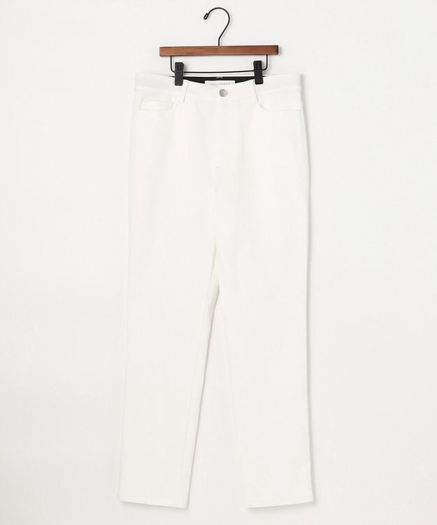 UNFILO L ハイストレッチ カラーパンツ ホワイト