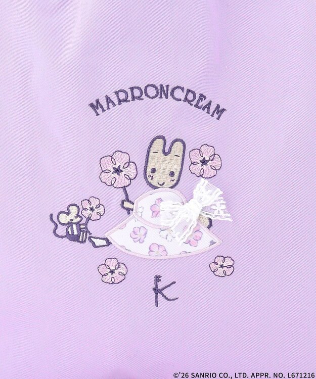 組曲 KIDS 【マロンクリーム×組曲 KIDS】トートバッグ ラベンダー