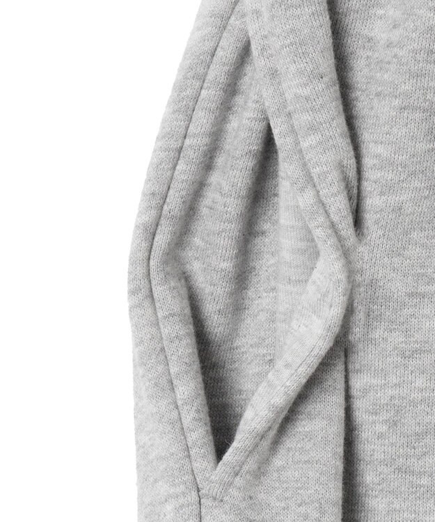 WEGO 【あったか/ウエストゴム】裏起毛スウェットジョガーパンツ 杢グレー